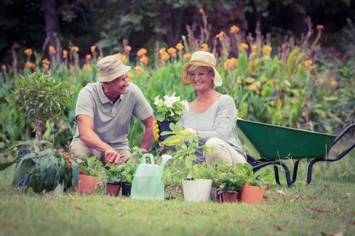 Gardeners Wood Green team maintaining a local garden