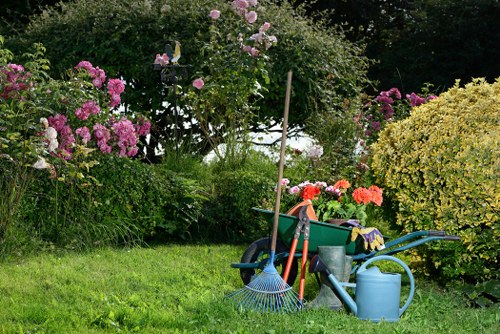 Garden waste being sorted for recycling in Wood Green