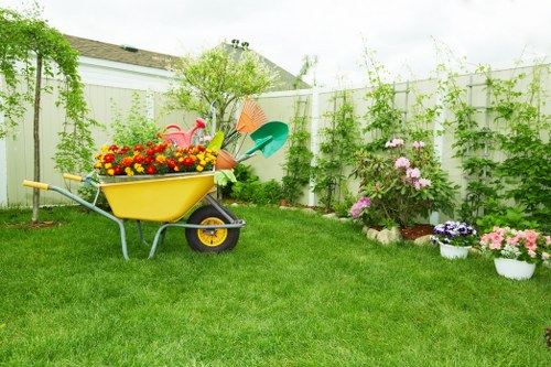 Professional lawn care for a neat Wood Green property