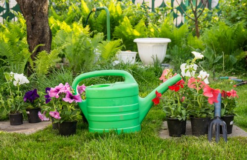 Soft landscaping and seasonal planting in a Wood Green garden